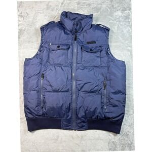 COOGI 2X‎ Puffer Vest Full Zip Sleeveless Padded Outerwear Menswear